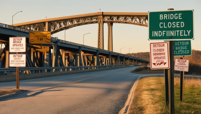 Local Bridge Closes Indefinitely Detours and Updates Bridge Closes